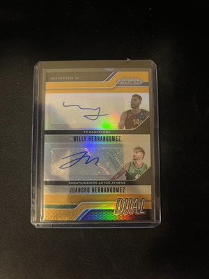 Juancho & Willy Hernangomez 2024-2025 Panini Prizm EuroLeague Gold Dual Auto /10