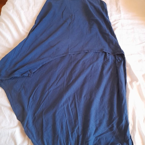 Rebecca Blu asymmetric blue sleeveless top used, size M