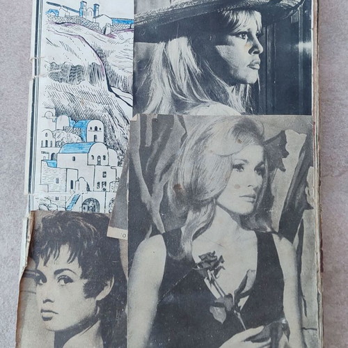 Album with actor photo clippings No2, 50 pages, 17x25cm