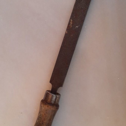 Vintage Standard Metal File used with authentic patina
