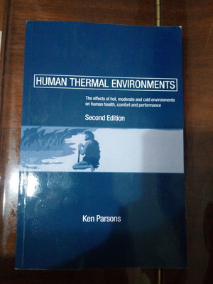 Human Thermal Environments σαν καινούργιο, Ken Parsons, αγγλικά