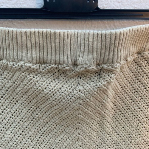 Minkpink knitted skirt Small used, beige color