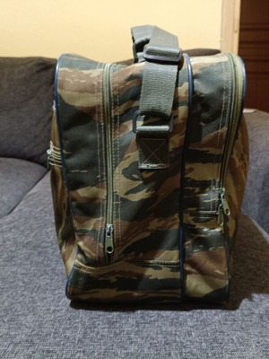 Camouflage bag used, suitable for travel or work, brown and green