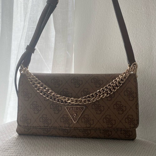 Guess crossbody bag brown like new