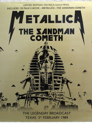 Metallica The Sandman Cometh винил deluxe limited edition gold като нов