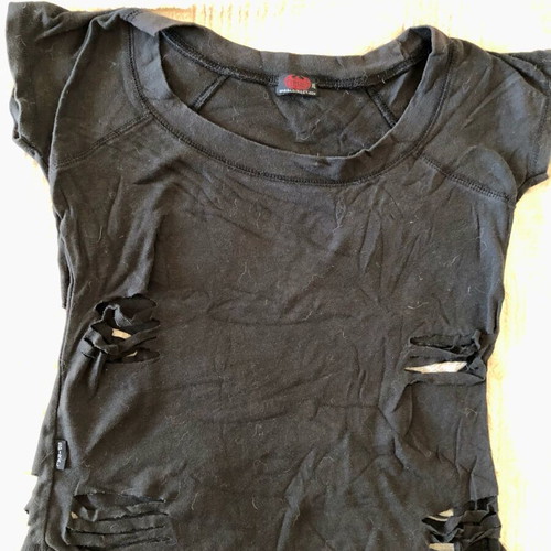 Gothic Spiral Direct black blouse like new with tears
