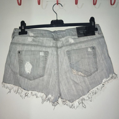 Bershka Lace Shorts like new, grey and beige, sizes S-M