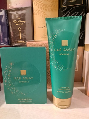 Avon Far Away Sparkle Eau de Parfum 50 ml gift set new