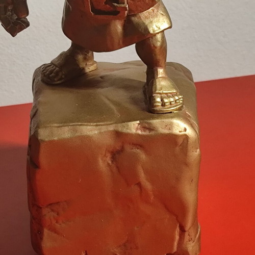 Supercell Clash of Clans Gold Barbarian Statue boxed, like new