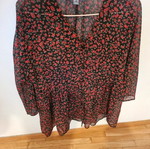 Primark lightweight semi-transparent floral shirt with buttons