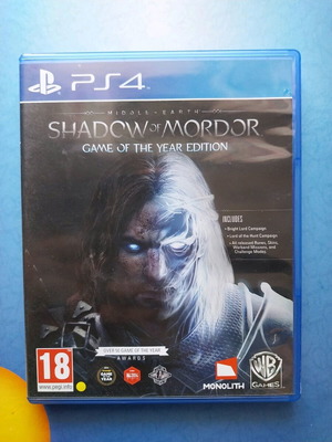 Shadow of Mordor PlayStation 4 игра като нова