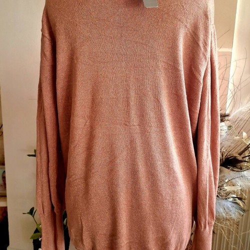 Joseph A knitted sweater new, golden rose color, size XL