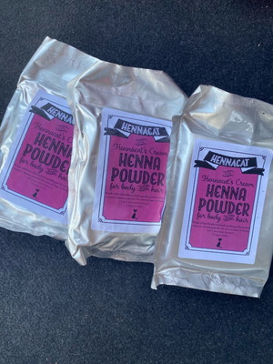 Henna powder like new, pack of 3, 100g each for body and hair