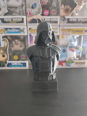 Darth Vader bust 3D printed like new, 16 centimeters