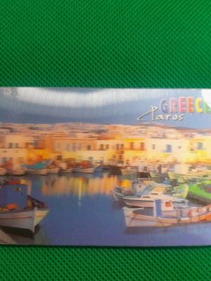 3D photo magnet with Paros theme new
