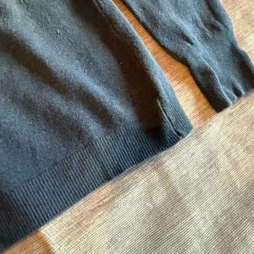Rococo blue V-neck sweater used, size M/L