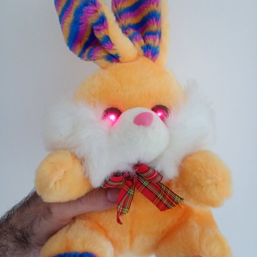 Plush Bunny with Light and Music used