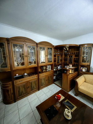 Vintage living room unit made of quality solid wood, like new