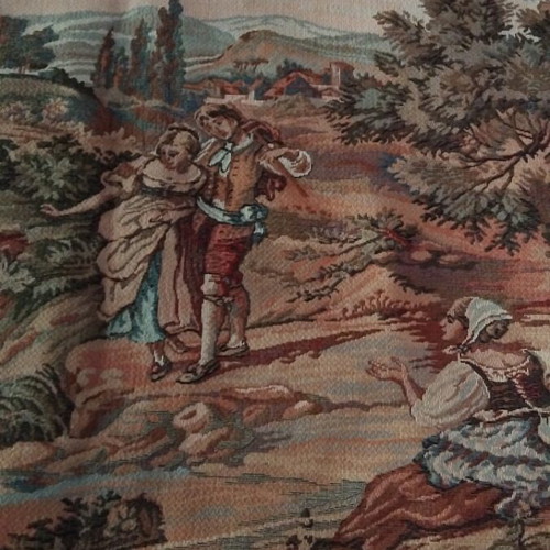 Vintage wall tapestry 210x82 cm new, classic Boucher design