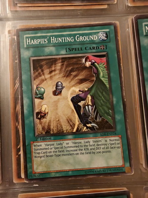Yu-Gi-Oh card Harpie's hunting ground like new