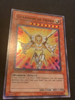 Guardian Of Order LODT like new, vintage Yugioh