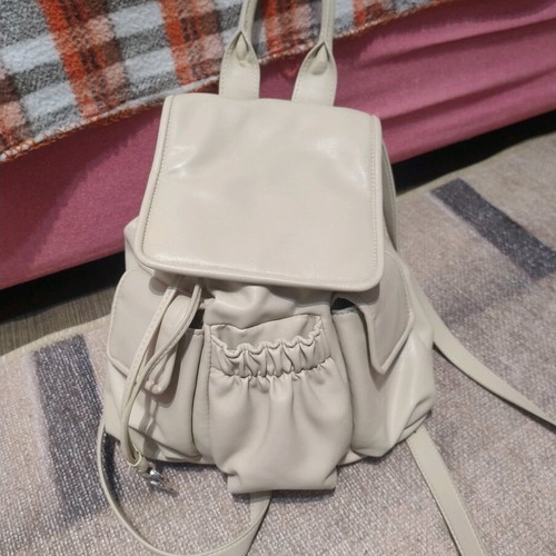 Beige backpack bag like new