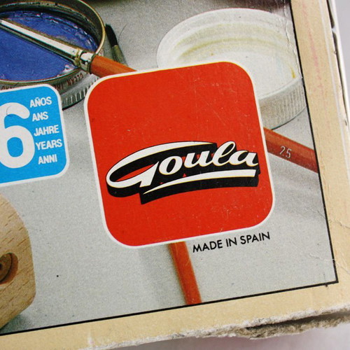 Vintage 90's Goula Kits 4 wooden construction toy Spain like new