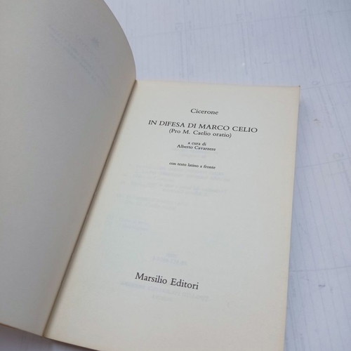 In Difesa Di Marco Celio Cicero used book 1987 edition