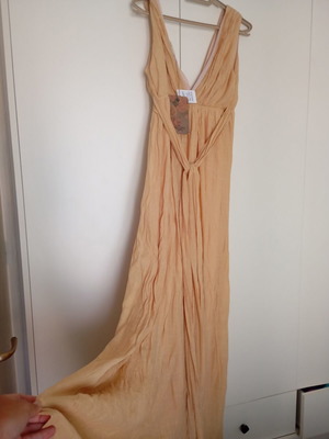 Moutaki medium large maxi φόρεμα καινούργιο butter yellow
