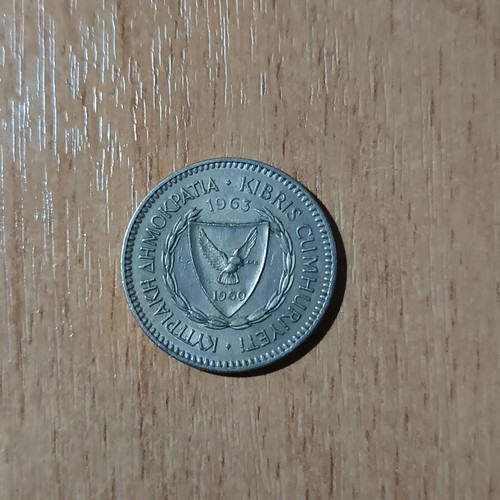50 Mils Cyprus collectible coin 1963