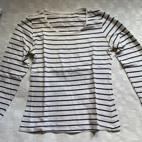 Striped blouse like new, slim fit, size M