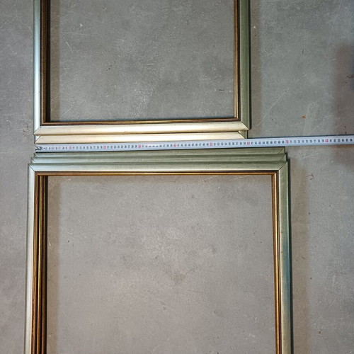 Wooden frames pack of 5, new, classic design with gold patina
