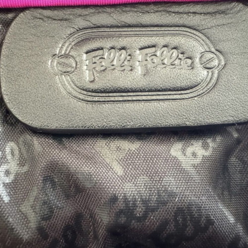 Folli Follie shoulder bag with short and long chain, pink