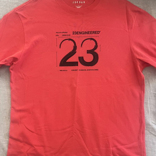 Jordan red shirt XL like new