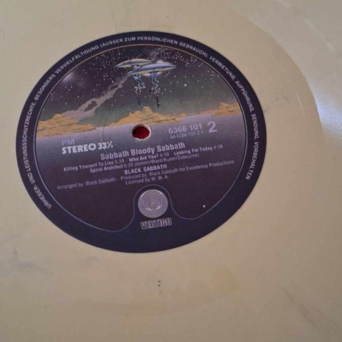 Black Sabbath Sabbath Bloody Sabbath LP new yellow vinyl