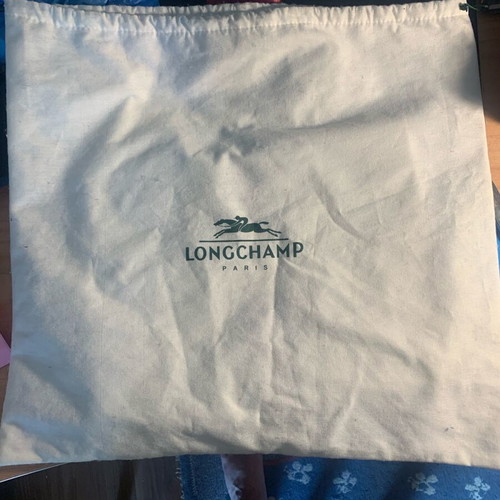 Longchamp Cotton Storage Bag for Bags like new, white