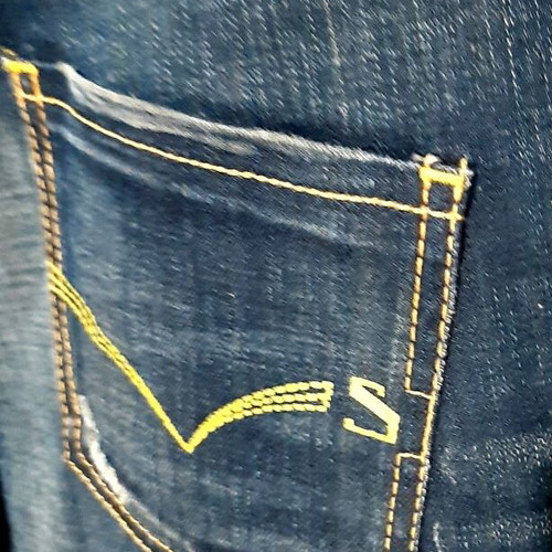Staff Sandra jeans, Large 32, denim blue, stonewashed