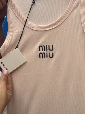 Miumiu T-shirt pink size S new
