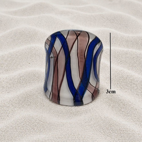 Handmade Murano style glass ring new