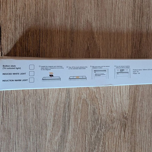 Rechargeable LED Light Bar with Motion Sensor 10cm new