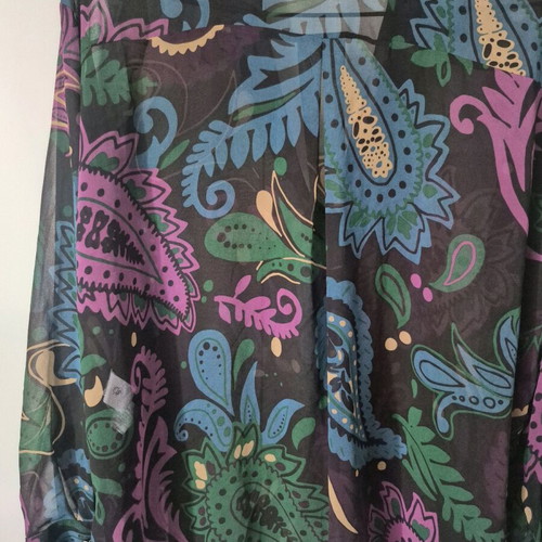Zara semi-transparent shirt like new, black multicolor, size M