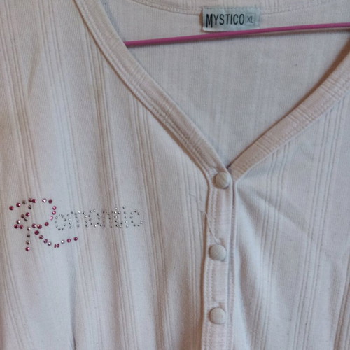 Mystico cotton nightgown pink like new, size L