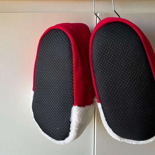 Christmas slippers new, size 39-40 unisex, white and red