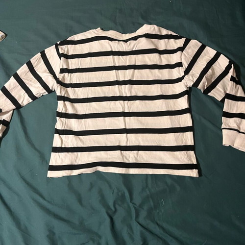 Zara long-sleeve children's shirt like new, size 152 cm, black and white