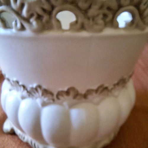 Capodimonte bowl used, 20×19 cm, numbered