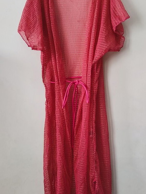 Beach Kimono M new, fuchsia, length 90 cm