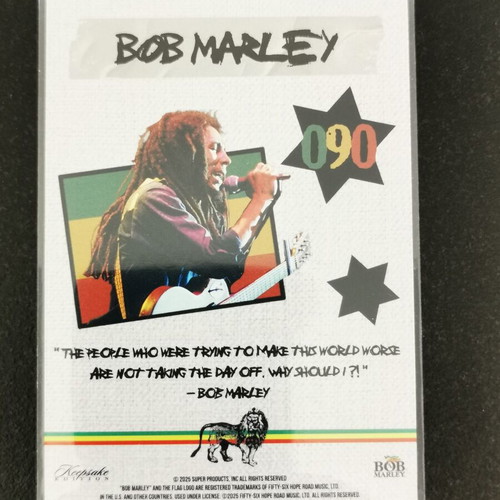 Συλλεκτική κάρτα Bob Marley #090 καινούργια με υπογραφή