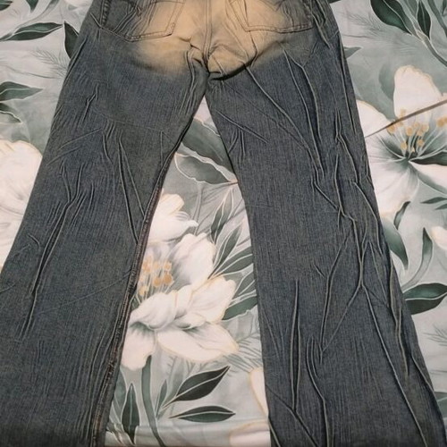 Display jeans like new, size S, beige and blue