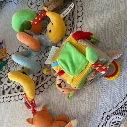 Stroller toys used, set of 2 pieces