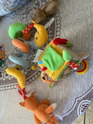 Stroller toys used, set of 2 pieces